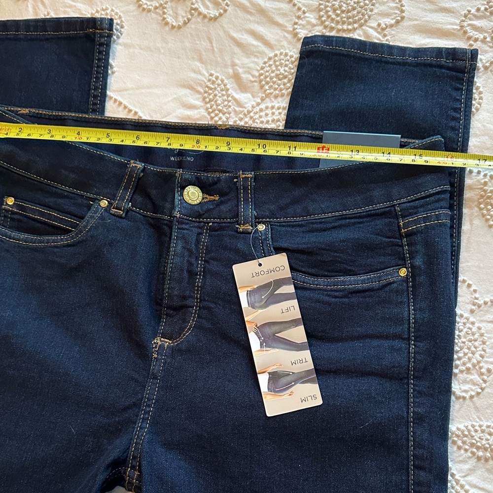 Rafaella Navy Denim Pants - Picture 4 of 9